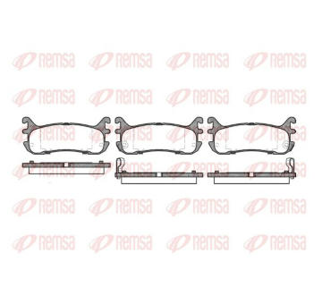 Sada brzdových destiček, kotoučová brzda KAWE 0479 02