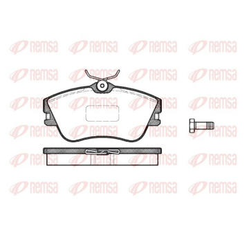 Sada brzdových destiček, kotoučová brzda KAWE 0480 00