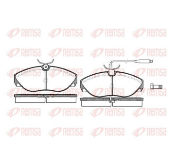 Sada brzdových destiček, kotoučová brzda KAWE 0486 02