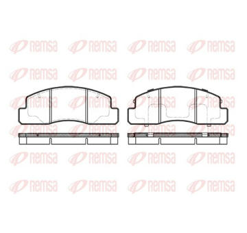 Sada brzdových destiček, kotoučová brzda KAWE 0495 00
