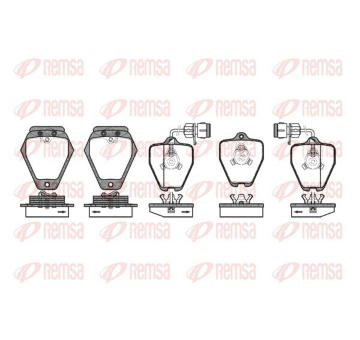 Sada brzdových destiček, kotoučová brzda KAWE 0508 02