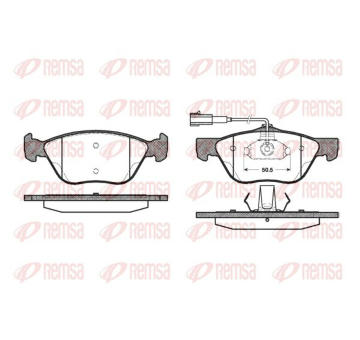 Sada brzdových destiček, kotoučová brzda KAWE 0589 32