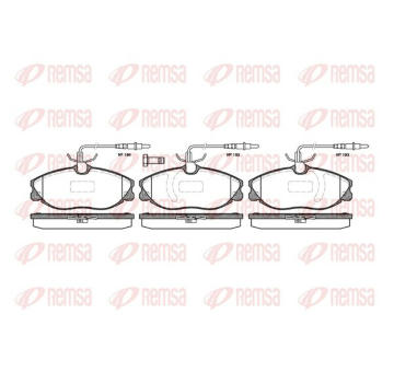 Sada brzdových destiček, kotoučová brzda KAWE 0604 14