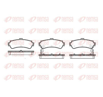 Sada brzdových destiček, kotoučová brzda KAWE 0607 02