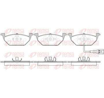 Sada brzdových destiček, kotoučová brzda KAWE 0633 41