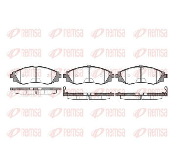 Sada brzdových destiček, kotoučová brzda KAWE 0645 12