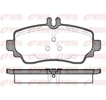 Sada brzdových destiček, kotoučová brzda KAWE 0650 02