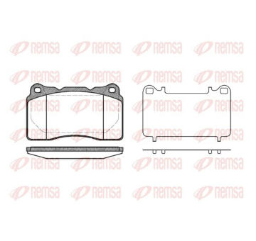 Sada brzdových destiček, kotoučová brzda KAWE 0666 10