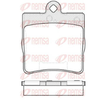 Sada brzdových destiček, kotoučová brzda KAWE 0678 10