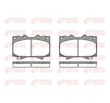 Sada brzdových destiček, kotoučová brzda KAWE 0707 04