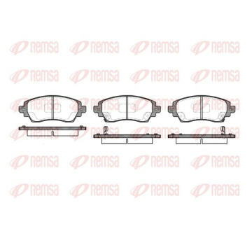 Sada brzdových destiček, kotoučová brzda KAWE 0716 02