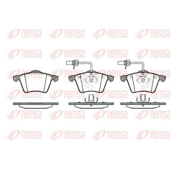Sada brzdových destiček, kotoučová brzda KAWE 0721 02
