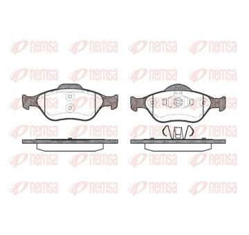 Sada brzdových destiček, kotoučová brzda KAWE 0766 00