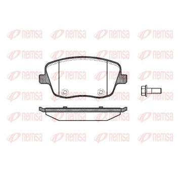 Sada brzdových destiček, kotoučová brzda KAWE 0775 00