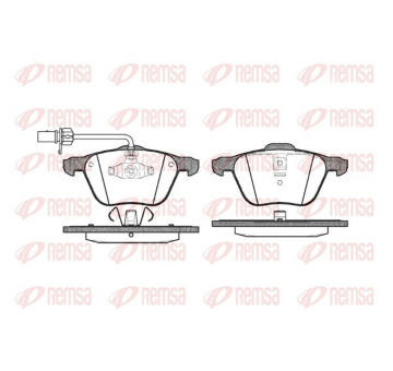 Sada brzdových destiček, kotoučová brzda KAWE 0836 02