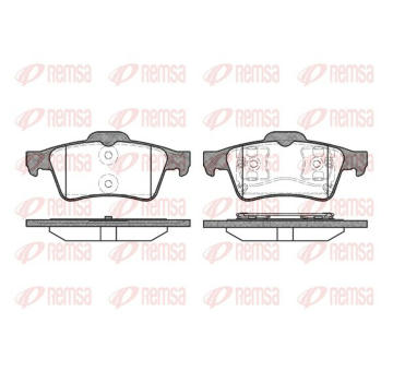 Sada brzdových destiček, kotoučová brzda KAWE 0842 00