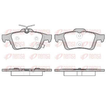 Sada brzdových destiček, kotoučová brzda KAWE 0842 11