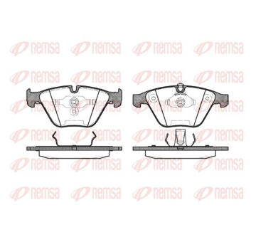Sada brzdových destiček, kotoučová brzda KAWE 0857 00