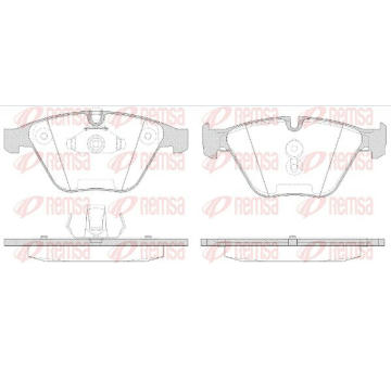 Sada brzdových destiček, kotoučová brzda KAWE 0857 50