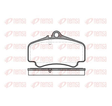 Sada brzdových destiček, kotoučová brzda KAWE 0863 00