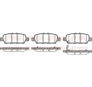 Sada brzdových destiček, kotoučová brzda KAWE 0876 31