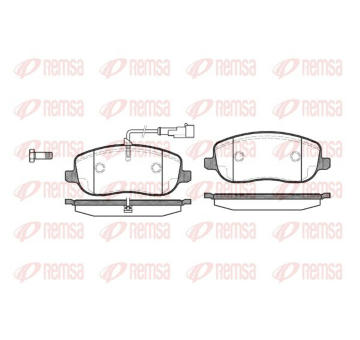 Sada brzdových destiček, kotoučová brzda KAWE 0879 31