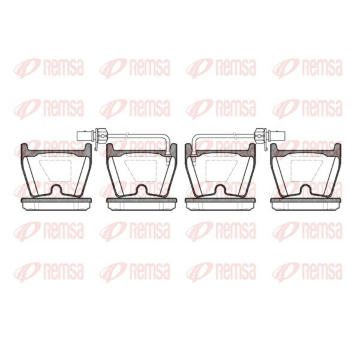 Sada brzdových destiček, kotoučová brzda KAWE 0896 02