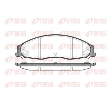 Sada brzdových destiček, kotoučová brzda KAWE 0955 08
