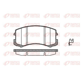 Sada brzdových destiček, kotoučová brzda KAWE 0965 01