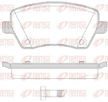 Sada brzdových destiček, kotoučová brzda KAWE 0987 22