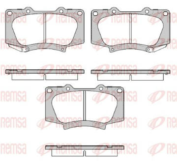Sada brzdových destiček, kotoučová brzda KAWE 0988 22