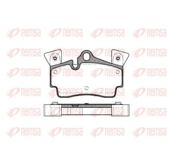Sada brzdových destiček, kotoučová brzda KAWE 0996 10