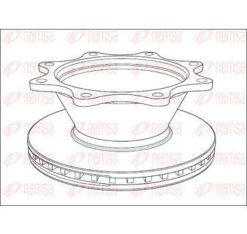 Brzdový kotouč KAWE NCA1012.20
