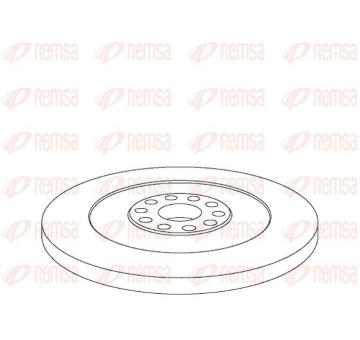 Brzdový kotouč KAWE NCA1032.10