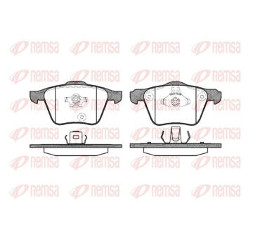 Sada brzdových destiček, kotoučová brzda KAWE 1043 00