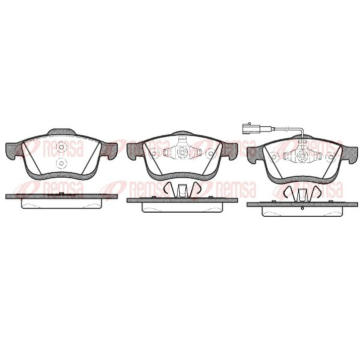 Sada brzdových destiček, kotoučová brzda KAWE 1183 01