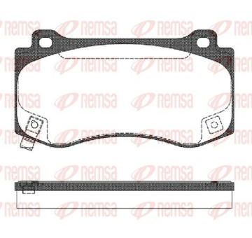 Sada brzdových destiček, kotoučová brzda KAWE 1185 04