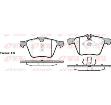 Sada brzdových destiček, kotoučová brzda KAWE 1217 00