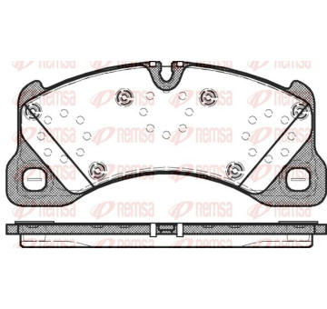 Sada brzdových destiček, kotoučová brzda KAWE 1345 00