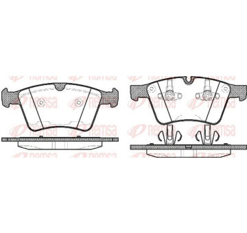 Sada brzdových destiček, kotoučová brzda KAWE 1370 00