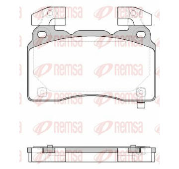 Sada brzdových destiček, kotoučová brzda KAWE 1438 24