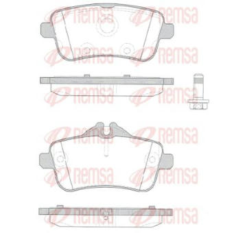Sada brzdových destiček, kotoučová brzda KAWE 1503 10