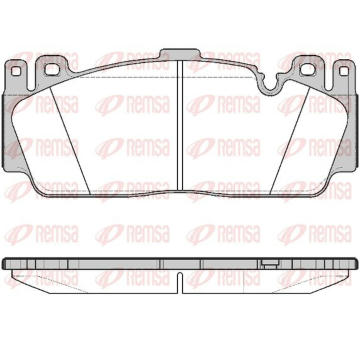 Sada brzdových destiček, kotoučová brzda KAWE 1543 00
