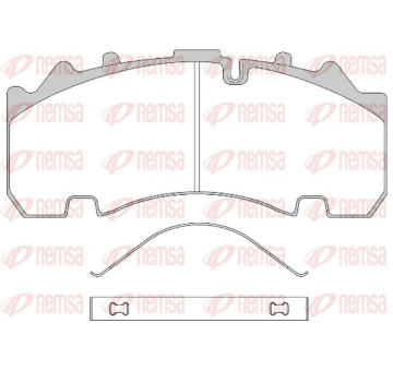 Sada brzdových destiček, kotoučová brzda KAWE JCA1554.00