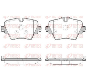 Sada brzdových destiček, kotoučová brzda KAWE 1625 08