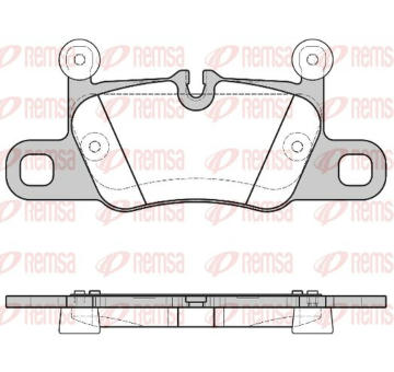 Sada brzdových destiček, kotoučová brzda KAWE 1714 00