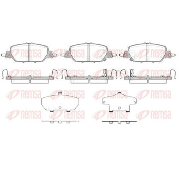 Sada brzdových destiček, kotoučová brzda KAWE 1730 02