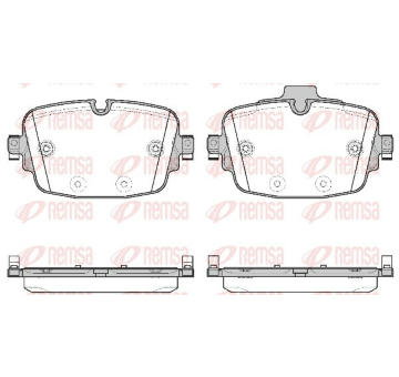 Sada brzdových destiček, kotoučová brzda KAWE 1739 00