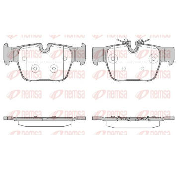 Sada brzdových destiček, kotoučová brzda KAWE 1868 00