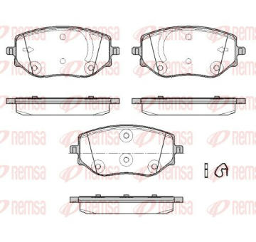 Sada brzdových destiček, kotoučová brzda KAWE 1887 00